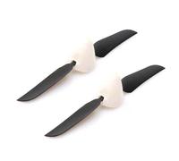 NexusDrive 2PCS 4.5x3 5.1x3.1 5.5x3.3 Folding Spinner Aperture 2mm Foldable Paddle With Prop Cover Compatible With RC Glider And Fixed Wing Aircraft(2pcs 5.5x3.3 forward)