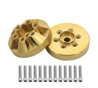 NexusDrive 2Pcs Brass Counterweight Compatible with 1/10 Scale RC Crawler Brake Disc Compatible With TRX6 And 90046 Fits 1.9 2.2 Inch Wheel Rims Internal Weights