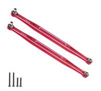 NexusDrive 2pcs Metal Toe Links 202.5mm Link Rod Linkage 7897 Compatible With 1/5 Scale WideMaxx 8S And 1/6 Scale XRT 8S RC Cars Replacement Parts(Red)
