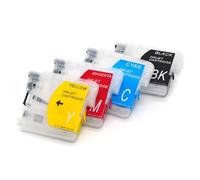 NexusDrive 4Color Empty Refill Ink Cartridge 4-pack Compatible With Printer Supplies MFC-J290CW MFC-J490CW MFC-J5490CN DCP-J145C DCP-J165C DCP-J185C