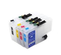 NexusDrive 4Color Set LC414 Refill Ink Cartridge With Chip 4x Compatible With Printer Supplies DCP J1200N J1200 DCP J1200