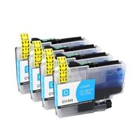 NexusDrive 4pcs/12pcs LC424 Standard 424 Compatible Ink Cartridge Works With DCP-J1200DW DCP-J1200W DCP-J1200WE Color Printer Aftermarket(4pcs-C-LC424)