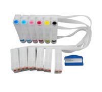 NexusDrive 6 Colors Bulk CISS Ink System 4x Compatible With PP-100 PP-50 PP100 PP50 Chip Resetter