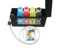 NexusDrive Ciss Tank 250ML 4 Or 5 Color Compatible With Roland Muto Printer DTF Transfer DTG DYE Pigment Ink(Black 4Color)