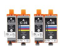 NexusDrive Color Ink Cartridge 35 36 4-pack Compatible With IP100 IP110 IP100B TR150(2Set)