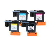 NexusDrive Compatible Print Head Replacement Compatible with 11 Designjet 70 100 110 500 510 500PS Works With C4810A C4811A C4812A C4813A(One set(4 colours))