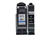 NexusDrive Compatible With 45 78 Universal Replacement Ink Cartridges Compatible with Deskjet 1220c 3820 3822 6122 6127 930c 932c 940c 950c Printers Third Party Replacement(1PCS Color)
