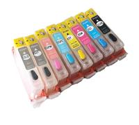 NexusDrive Compatible With Refillable Cartridges Ink Compatible with CLI65 CLI-65 Pro-200 Pro200 Printer Universal Fit Aftermarket Replacement(Empty refill 1 Set)