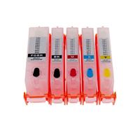 NexusDrive Empty Refillable Ink Cartridge With Auto Reset Chip Compatible With PGI480 CLI481 TS704 TR7540 TR8540 TS6140 TS8140 TS9140 Printer(1Set 5Pcs)