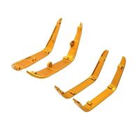 NexusDrive H12Y H12Y+ RC Car Upgrade Parts Metal Body Shell Wheel Flares Side Guards Compatible With 1 10 Scale Crawler Vehicles(Front and Rear YE)