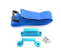 NexusDrive Low CG Metal Chassis Tall Holder Mount With Strap Compatible With 1 10 Scale 2WD VXL Drag Upgrade Parts Compatible with RC Cars(Blue)
