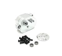 NexusDrive Metal Gearbox Cover Modification 370 Motor Compatible with MN Series Models 99S MN168 MN82 LC79 MN78 Compatible With RC Car Parts(Silver)