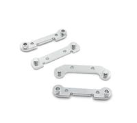 NexusDrive Metal Swing Arm Mounts Front And Rear Compatible With 144010 144011 144002 124016 124017 124018 124019 RC Car Upgrade Replacement Parts(Silver)