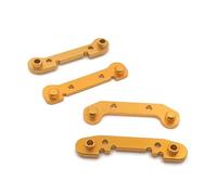 NexusDrive Metal Swing Arm Mounts Front And Rear Compatible With 144010 144011 144002 124016 124017 124018 124019 RC Car Upgrade Replacement Parts(Gold)