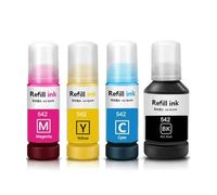 NexusDrive Pigment Ink Refill For 542 T542 Compatible With ET-5150 ET-5170 ET-5180 ET-5800 ET-5850 ET-5880 ET-16650 Printer(1set)