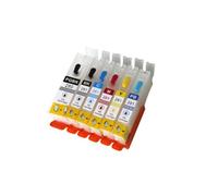 NexusDrive Refillable Ink Cartridge PGI-280 Compatible With TS702 TR7520 TR8520 TR8620 TS6120 TS6220 TS6320 TS8120 TS8220 TS8320 Printer(1Set 6PC Empty)