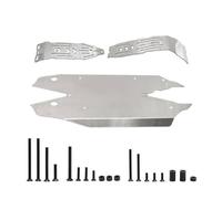NexusDrive Stainless Steel Skid Plate Chassis Armor Protector Compatible with 1 8 Mojave 4S 4X4 RC Car Upgrade Parts Compatible With Various Off Road Models