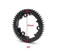 NexusDrive Steel Spur Gear M1 46T 50T 51T 52T 54T Compatible With 1 10 Scale 2 0 VXL Models 1 5 Scale 1 10 Maxx 1 7 XO 1 Upgrade Parts Compatible with RC Cars(46T)