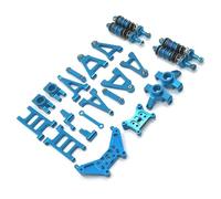NexusDrive Swing Arm Steering Cup Shock Absorber Upgrade Metal Front Rear Compatible with 1 14 Scale MJX14301 14302 Compatible RC Car Parts(Blue)