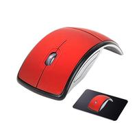 Nexusectar 1 Set Wireless Mouse For Laptop,Luxury Foldable Mouse 2.4G Ergonomic Wireless | 1600 DPI Laptop PC Plug And Play with Frequency Hopping Transmission Low Energy Consumption