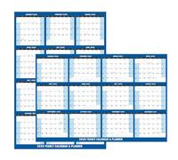 Nexusectar 2026 Calendar for Wall,32 x 48 Inch Large Yearly Planner,12 Month Horizontal/Vertical Calendar January to December | Erasable Planner