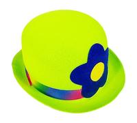 Nexusectar Clown Hat - Small Flat Top Clown Hat | Fashionable Jester Accessories for Performance, Outdoors, Home, Cosplay, Gathering, Festival