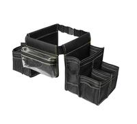 Nexusectar Handyman Tool Belt,Adjustable Waterproof Waist Belt Bag | Toolbelt with Multiple Pouches, Housekeeping Apron for Plumbing Construction Cleaning Carpenter Work