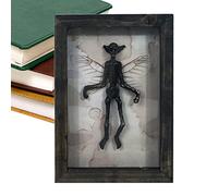 Nexusectar Haunted Ghost Specimen - 20x14x1.9cm Resin Bat Showcase, Gothic Handmade Resin Halloween Frame Decor | Ingeniously Design Creepy Solid Picture Display for Horror Theme Party Wall