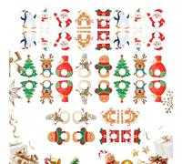 Nexusectar Lollipop Paper Cards,Christmas Snowman Lollipop Candy Holder | Cute Party Supplies for Sugar-Loaf Dessert Chocolate Event Buffet Table Office Home Wedding Family