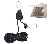 Nexusectar Pulley Tension Set, Adjustable Tie Down Strap with Safety Ratchet System for Garage Load, Lashing Grow Tents, Trucks - Heavy Duty Tie Down Straps Lashing Material