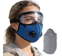 Nexusectar Reusable Dust Face Cover - Reusable Comfortable Elastic, Face Cover With Adjustable Goggles for Women Men Indoor Outdoor Workshop Gardening Working