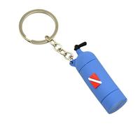 Nexusectar Scubas Key Ring,Silicone Air Cylinder Shape Diving Oxygen Tank Shape Keychain | Long-Lasting Resilience Oxygen Tank Diving Theme Keychain With O-Rings For Women Men