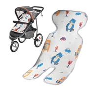 Nexusectar Stroller Cooling Mat | Baby Stroller Cooling Pad | Breathable Foldable Carseat Liner Ice Silk Double-Sided Cover Cushion for Travel & Hot Weather