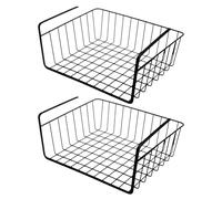 Nexusectar Under Basket Gardable, Under Basket Under Shelf, Stainless Steel Cabinet Organizer Basket, Under Shelf Organizer for Kitchen Cupboard Office Countertop