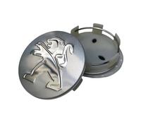 NexusFlow Genuine 4pcs Peugeot 301 2012-2021 Alloy Wheel Centre Cap Replacement Wheel Caps,level Silver
