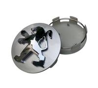 NexusFlow Genuine 4pcs Peugeot 5008 2017-2019 Alloy Wheel Centre Cap Replacement Wheel Caps,protruding Black