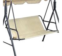 NexusGoods Garden Swing Seat Cover 600D Waterproof Oxford Replacement, Universal Fit for 2-3 Seat Outdoor Bench Swings, Weatherproof Cushion Protection Durable Patio Cover (Beige,138cm x 50cm x 50cm)