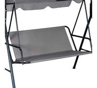 NexusGoods Garden Swing Seat Cover 600D Waterproof Oxford Replacement, Universal Fit for 2-3 Seat Outdoor Bench Swings, Weatherproof Cushion Protection Durable Patio Cover (Grey,160cm x 58cm x 58cm)