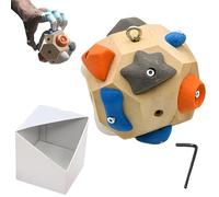 NexusGoods Handcrafted 3D Climbing Ball for Rock Climbers - Train Finger Strength & Precision - Boulder Training Tool for Adults & Kids - Ideal Climbing Gift (11x11 cm)
