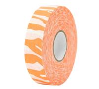 NexusGoods Hockey Tape, Adhesive Hockey Stick Tape, Anti Slip Self-Adhesive Grip Tape 25m x 25mm for Ice Hockey/Golf/Tennis/Squash/Badminton (Orange with White,25m x 25mm)