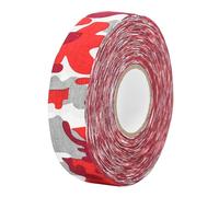 NexusGoods Hockey Tape, Adhesive Hockey Stick Tape, Anti Slip Self-Adhesive Grip Tape 25m x 25mm for Ice Hockey/Golf/Tennis/Squash/Badminton (Red B,25m x 25mm)