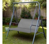 NexusGoods Swing Seat Cover Replacement for 2/3-Seater, All-Weather Waterproof Outdoor Swing Chair Protector for Patio, Porch, Backyard (Grey,113cm x 48cm x 48cm)