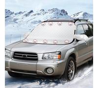 NexusNurture Car Windscreen Covers Frost - Ultra Thick Windshield Covers with 9 Built-in Magnets & Side Wing Mirror Cover, Dust Water Resistent Sun Ice Snow Magnetic Car Cover (146×109cm)
