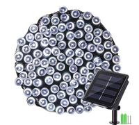 NEXVIN Solar Christmas Fairy Lights, 66ft/20M 200 LED Outdoor String Lights, 8 Modes Waterproof Solar Christmas Lights for Garden, Party, Holiday, Tree, Yard, Patio, Xmas Decoration - White