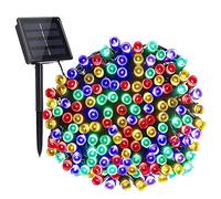 NEXVIN Solar Christmas Fairy Lights, 66ft/20M 200 LED Outdoor String Lights, 8 Modes Waterproof Solar Christmas Lights for Garden, Party, Holiday, Tree, Yard, Patio, Xmas Decoration - Multicolor