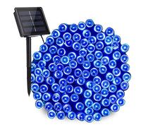 NEXVIN Solar Christmas Fairy Lights, 72ft/22M 200 LED Outdoor String Lights, 8 Modes Waterproof Solar Christmas Lights for Garden, Party, Holiday, Tree, Yard, Patio, Xmas Decoration - Blue