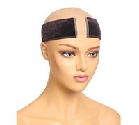Nexyshe Elastic Wig Grip Headband, Non-Slip Wig Band, Wig Grip Band for Holding Women’s Wig and Scarf, Thinner Velvet Wig Grip, Dark Brown, 1