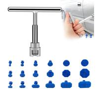 Neyeau Car Dent Removal Kit,Car Dent Puller Kit with T Dent Repair Puller and 18 Gasket Suction Cup,Paintless Dent Remover Tool for Car,Car Dent Remover,Small Dent Puller for Automobiles (Blue)
