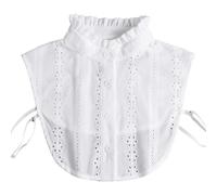 Neyeau Faux Collar Women 3 Pcs Collars for Women,Fake Collar One Size Detachable Collar,Shirt Collar Multifunctional and Easy to Clean,Suitable for Sweaters without Collars(White,Black,Blue)