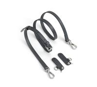 Neylissia Leather Strap for LongChamp Mini Bag, Upgraded Top-Layer Cowhide Mini Pouch Crossbody Straps Conversion Kit Replacement for Women Handbags (Grey)